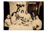 Pettit and Moores,left to right,unknown,Jean Ann Pettit,Lewis Pettit Jr, Betty Moores, Margaret Moores, Lew Pettit Jr, Jean Pettit,Linda Moores, Carol Moores.jpg (123233 bytes)