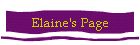 Elaine's Page