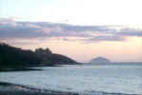 Culzean Castle with Ailsa Craig in the distance