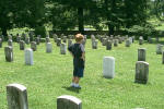 Mark in cemetery at Gettysburg