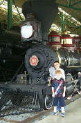 Nick and Mark at the train museum.