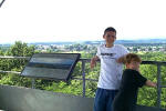 Nick and Mark on observation tower at Gettysburg.