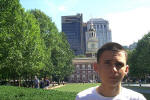 Nick in front of Independence Hall